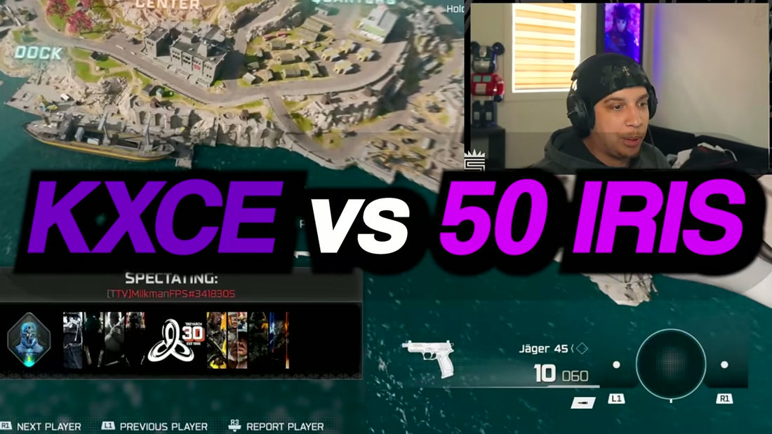 KXCE vs 50 Iridescent players on Swagg's channel — Rebirth Island, Rev 46