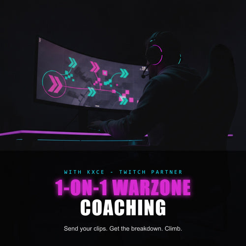 1-on-1 Warzone coaching with KXCE — send your clips, get the breakdown, climb